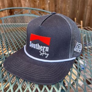 Southern String Hat Co Rope Black Hat SnapBack February Drop Marlboro Theme